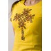 Embroidered Dress "Queen" yellow